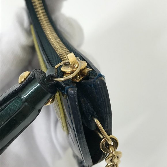 LOUIS VUITTON M91405 Monogram Vernis Pochette Oiseau Wallet Coin Purse Key Ri... - Picture 8 of 14